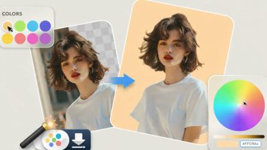 تغيير لون خلفية الصورة اون لاين مجانا