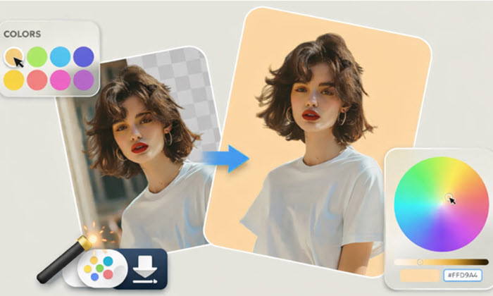 تغيير لون خلفية الصورة اون لاين مجانا