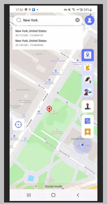 أداة تغيير موقع GPS على هواتف أندرويد